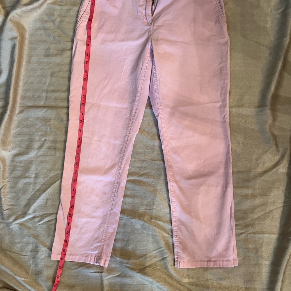 Boden Pink Capris with Sporty Stripe